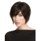 6" Black Straight Short Stylish Synthetic Lace Wigs