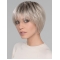 Straight Platinum Blonde Wigs With Bangs Synthetic