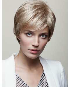 6" Straight Blonde Capless Short Wigs 6" Straight Blonde Capless Short Wigs