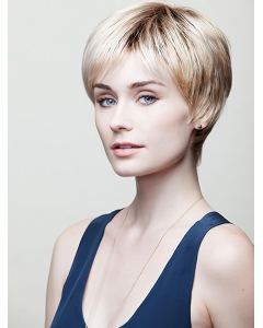 8" Straight Blonde Boycuts Short Wigs 8" Straight Blonde Boycuts Short Wigs