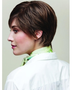 8" Straight Brown Boycuts Short Wigs 8" Straight Brown Boycuts Short Wigs