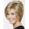 8" Straight Blonde Classic Short Wigs