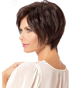 6" Straight Brown Boycuts Short Wigs 6" Straight Brown Boycuts Short Wigs