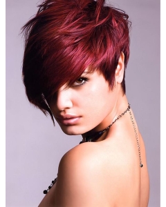 Short Red Straight Lace Front Human Wigs Short Red Straight Lace Front Human Wigs