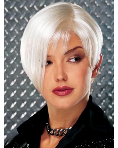 Perfect Monofilament Short Synthetic Grey Wigs Perfect Monofilament Short Synthetic Grey Wigs