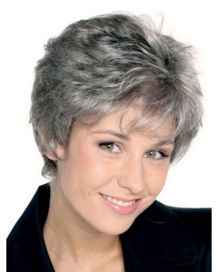 Sleek Straight Short Synthetic Grey Wigs Sleek Straight Short Synthetic Grey Wigs