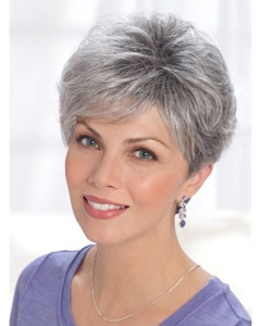 Grey Lady Short Classic Lace Front Human Wigs Grey Lady Short Classic Lace Front Human Wigs