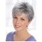 Grey Lady Short Classic Lace Front Human Wigs