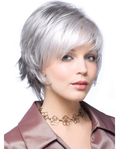 Silver Lady Short Cute Elegent Women Wigs Silver Lady Short Cute Elegent Women Wigs