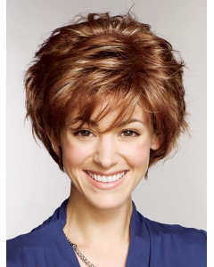 100% Hand-tied Auburn Straight Short Petite Wigs 100% Hand-tied Auburn Straight Short Petite Wigs