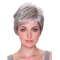 Stylish Straight Short Synthetic Grey Wigs