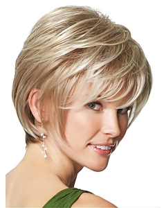 Faddish Blonde Straight Short Synthetic Wigs Faddish Blonde Straight Short Synthetic Wigs