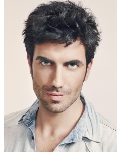 2015 Straight Hand Tied Short Men Wigs 2015 Straight Hand Tied Short Men Wigs