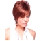 Red Unique Boycuts Straight Short Wigs