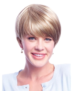 Remy Human Hair Blonde Monofilament Nice Short Wigs Remy Human Hair Blonde Monofilament Nice Short Wigs