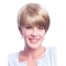 Remy Human Hair Blonde Monofilament Nice Short Wigs