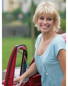 Tempting Blonde Straight Short Synthetic Wigs Tempting Blonde Straight Short Synthetic Wigs