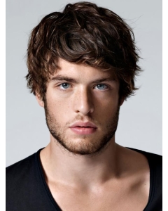 Comfortable Straight Hand Tied Short Men Wigs Comfortable Straight Hand Tied Short Men Wigs
