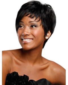 Nice Black Straight Short African American Wigs Nice Black Straight Short African American Wigs