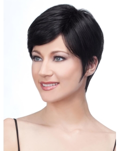 Black Lace Front Remy Human Hair Stylish Short Wigs Black Lace Front Remy Human Hair Stylish Short Wigs
