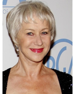 Short Straight Capless Remy Human Hair Grey Wigs hfnb122 Short Straight Capless Remy Human Hair Grey Wigs hfnb122