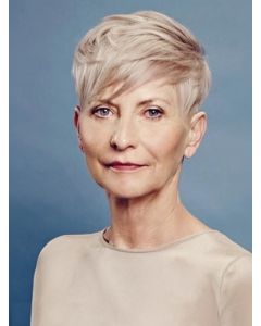 Platinum Blonde Short Haircut For Older Women Platinum Blonde Short Haircut For Older Women
