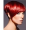 Red Beautiful Boycuts Straight Short Wigs