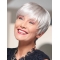 Fabulous White Short Straight Grey Popular Wigs