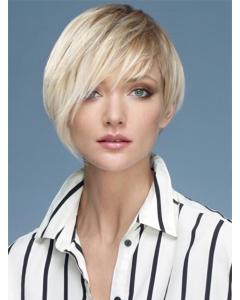 Young Fashion Wonderful Platinum Blonde Short Synthetic Wigs Young Fashion Wonderful Platinum Blonde Short Synthetic Wigs