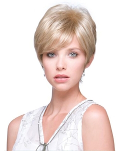 Fashionable Monofilament Boycuts Blonde Wigs For Cancer Fashionable Monofilament Boycuts Blonde Wigs For Cancer