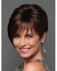 Fashionable Brown Straight Short Monofilament Wigs