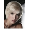 Young Fashion Platinum Blonde Short Mono Wigs