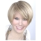 Young Fashion Platinum Blonde Ear Length Short Wigs For Women