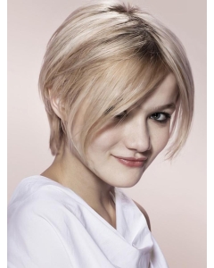 Young Fashion Blonde Straight Short Capless Synthetic Women Wigs Young Fashion Blonde Straight Short Capless Synthetic Women Wigs