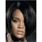 Rihanna Polished and Trendy Short Layered Lace Human Hair Women Bob Wig