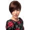Auburn Straight Short Capless Human Hair Women Wigs