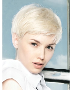 Young Fashion Platinum Blonde Short Yongthful Lace Front Human Hair Women Wigs Young Fashion Platinum Blonde Short Yongthful Lace Front Human Hair Women Wigs