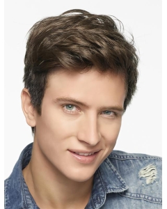 Perfect Brown Short Straight High Quality Lace Front Synthetic Men Wigs Perfect Brown Short Straight High Quality Lace Front Synthetic Men Wigs