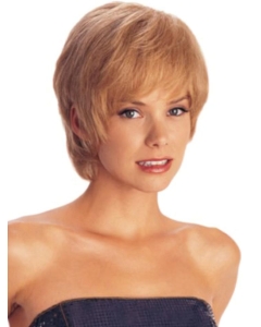Glamorous Auburn Straight Short Capless Synthetic Women Wigs Glamorous Auburn Straight Short Capless Synthetic Women Wigs