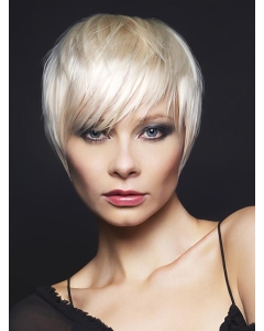 Young Fashion Great Short Hair Cut Human Hair Grey Women Wigs Young Fashion Great Short Hair Cut Human Hair Grey Women Wigs