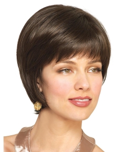 Brown Straight Short Capless Remy Human Hair Women Wigs Brown Straight Short Capless Remy Human Hair Women Wigs