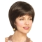 Brown Straight Short Capless Remy Human Hair Women Wigs