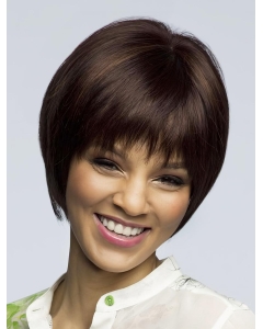 No-fuss Brown Straight Short Mono Synthetic Women Bob Wigs No-fuss Brown Straight Short Mono Synthetic Women Bob Wigs