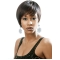 Braw Black Straight Short Capless Synthetic American Women Wigs