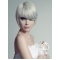 Young Fashion Straight Short Yongthful Cool Capless Grey Synthetic Women Wigs