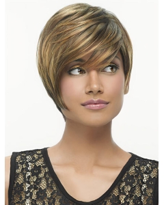 Brown Straight Short Capless Synthetic Tempting Women Wigs Brown Straight Short Capless Synthetic Tempting Women Wigs