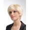 Great Straight Short Blonde Layered Lace Front Synthetic Women Wigs