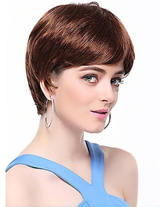 Nice Auburn Boycuts Straight Short Capless Synthetic Women Wigs Nice Auburn Boycuts Straight Short Capless Synthetic Women Wigs