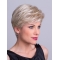 Straight Platinum Blonde Layered 8" Capless Synthetic Short Wigs