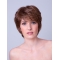 Straight Brown Layered 8" Monofilament Synthetic Ladies Short Hair Wigs